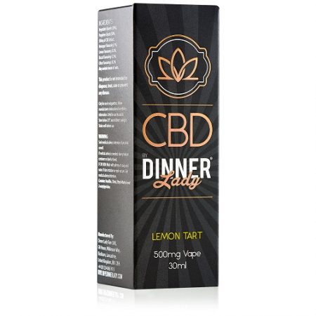 Dinner Lady CBD Lemon Tart Vape Liquid 500mg