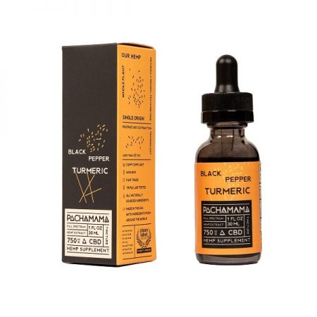 Pachamama Detox Black Pepper Turmeric CBD Tincture 30ml