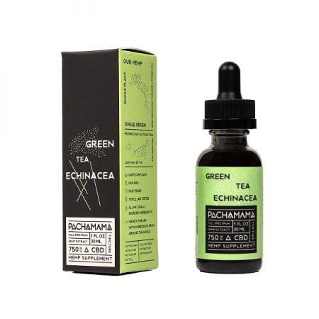 Pachamama Recover Green Tea Echinccea CBD Tincture 30ml