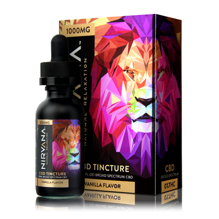 Nirvana Broad Spectrum Strawberry CBD Tincture 1000mg