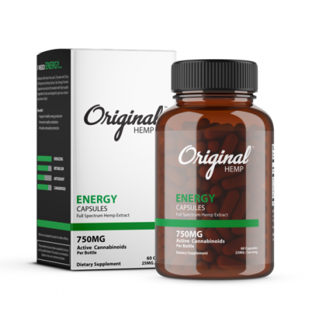 Original Hemp Energy Full Spectrum Hemp Capsules 750mg