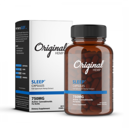 Original Hemp Sleep Full Spectrum Hemp Capsules 750mg