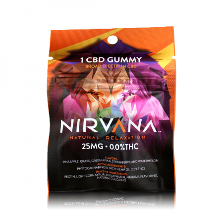 Nirvana Broad Spectrum CBD Gummies 25mg