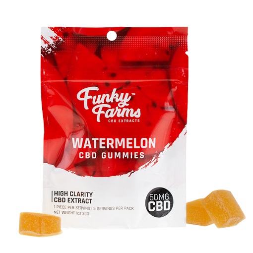 Funky Farms Watermelon CBD Gummies 50MG