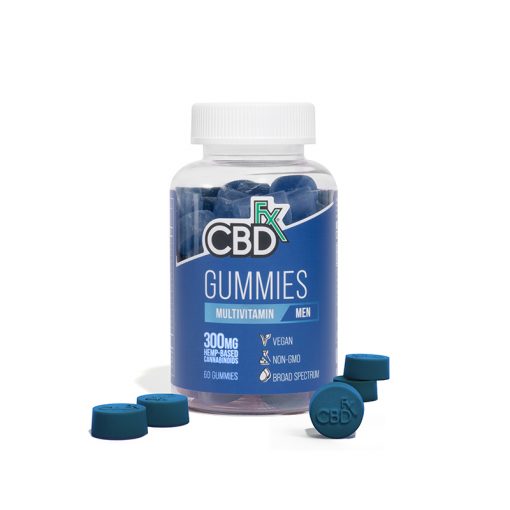 CBDfx Broad Spectrum CBD Gummies multivitamin for Men 300mg