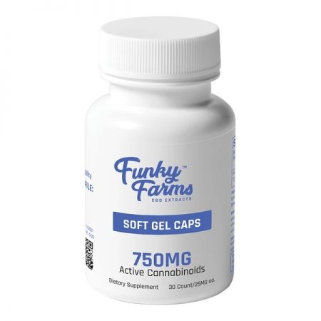 Funky Farms Full Spectrum CBD Soft Gel Capsules 750mg