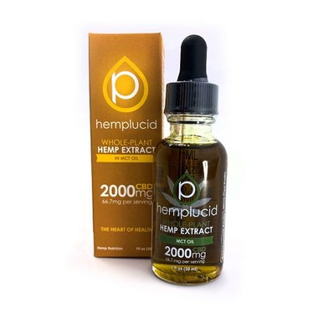 Hemplucid Full Spectrum CBD Extract in MCT Oil Tincture 2000mg