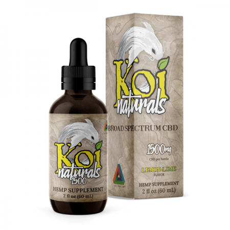 Koi Naturals Lemonlime Full Spectrum Hemp Extract CBD Oil Tincture 1500mg