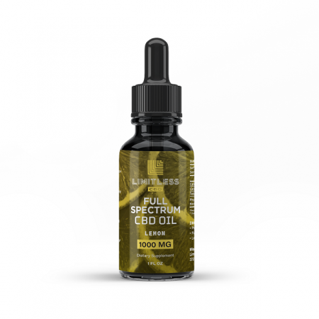 Limitless Full Spectrum Lemon CBD Oil 1000mg