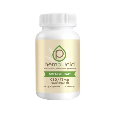 Hemplucid Full Spectrum CBD Soft-Gel Capsules 75mg