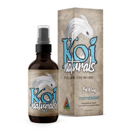 Koi Naturals Peppermint Full Spectrum Hemp Extract CBD Oil Tincture 1500mg