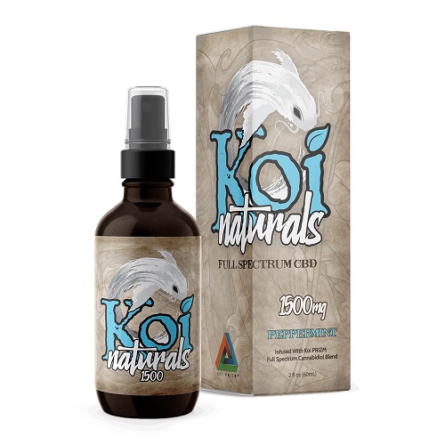 Koi Naturals Peppermint Full Spectrum Hemp Extract CBD Oil Tincture 1500mg
