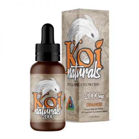 Koi Naturals Orange Full Spectrum Hemp Extract CBD Oil Tincture 2000mg