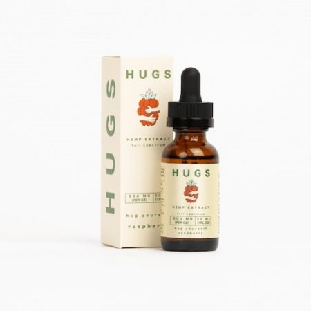 HUGS Raspberry Full Spectrum Hemp Extract Tincture 500mg