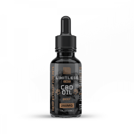 Limitless Beef CBD Hemp Oil for Pets 250mg