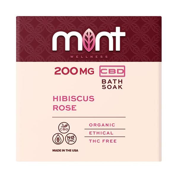 Mint wellness CBD Bath Soak Hibiscus rose 200mg