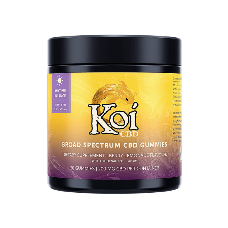 Koi Broad Spectrum Hemp Extract CBD Anytime Gummies