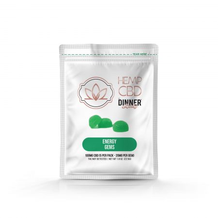 Dinner Lady CBD Hemp Energy 100mg Gems